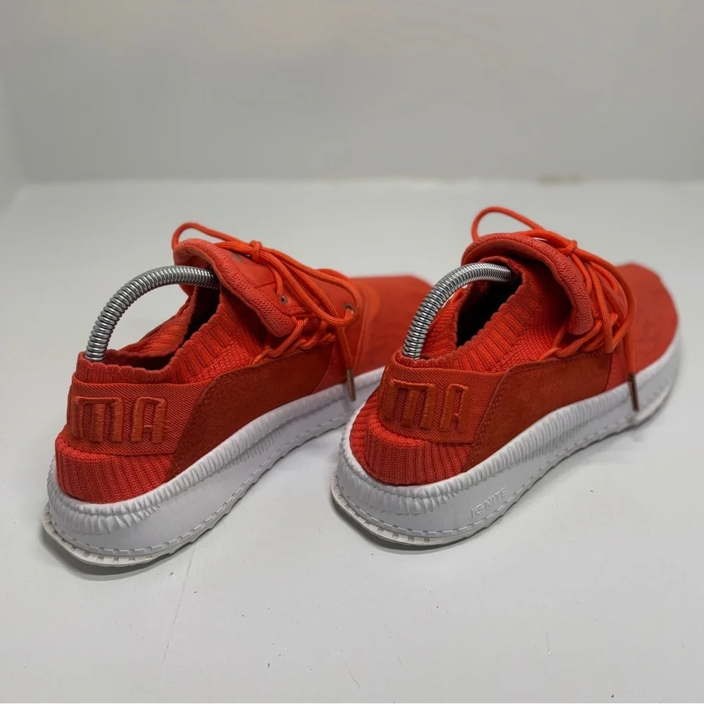 Puma Ignite Flash Evoknit Running Shoes Women's Size 9 Orange Knit Athletic Shoe - Picture 8 of 13
